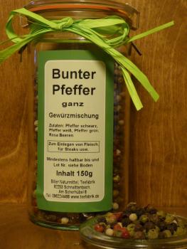 Bunter Pfeffer, 150g im Glas