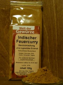 Indischer Feuercurry scharf