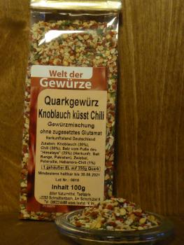 Quarkgewürz Knoblauch küsst Chili