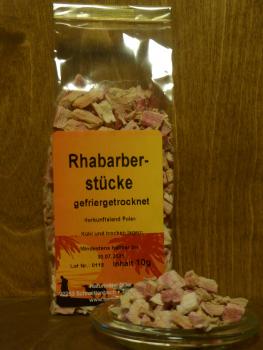 Rhabarberstücke gefriergetrocknet 10g