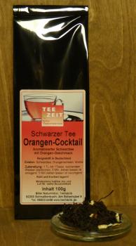 Aromatisierter Schwarztee Orangencocktail