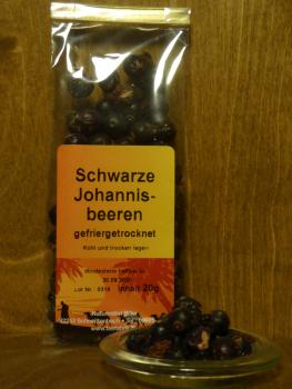 Johannisbeeren schwarz gefriergetrocknet 20g