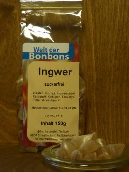 Bonbon Ingwer - zuckerfrei -