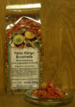 Pesto Mango Bruschetta