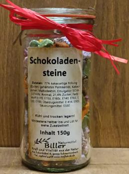 Schokoladensteine, 240g Glas