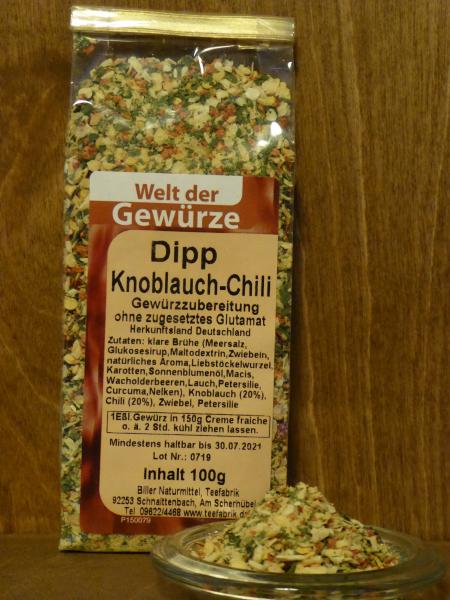 Dipgewürz Knoblauch-Chili