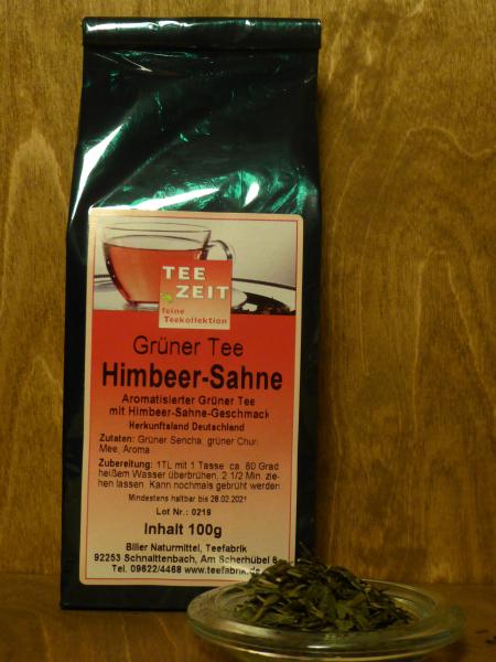 Grüner Tee Himbeer-Sahne