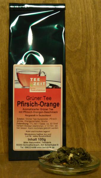 Grüner Tee Pfirsich-Orange