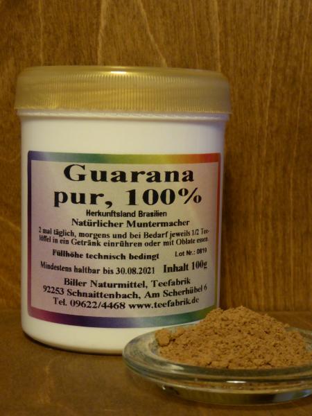 Guaranapulver, Dose 100g