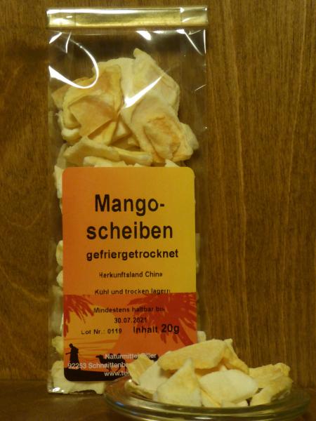 Mangoscheiben gefriergetrocknet 20g