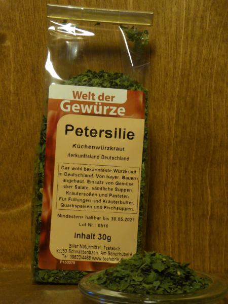 Petersilie gerebelt deutsch