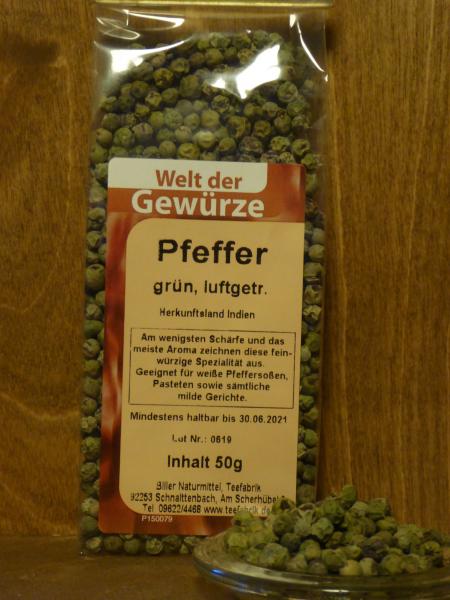 Pfeffer grün ganz