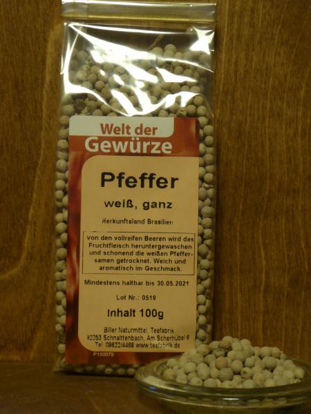 Pfeffer weiß ganz