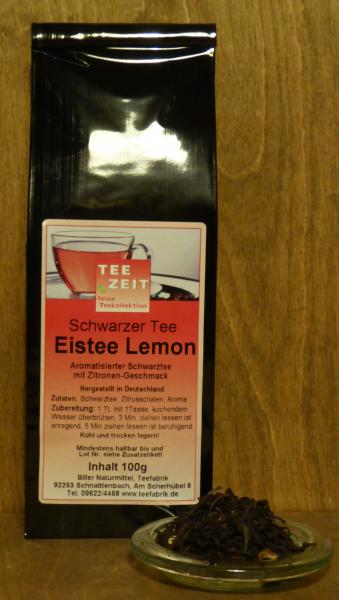 Aromatisierter Schwarztee Eistee Lemon