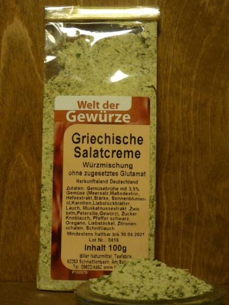 Griechische Salatcreme