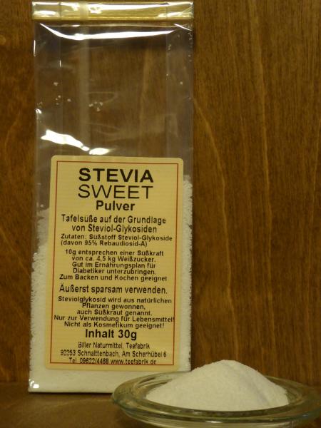 Steviapulver 30g, Nachfüllpackung