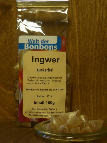 Bonbon Ingwer - zuckerfrei -