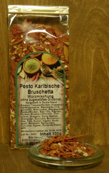 Pesto Karibische Bruschetta
