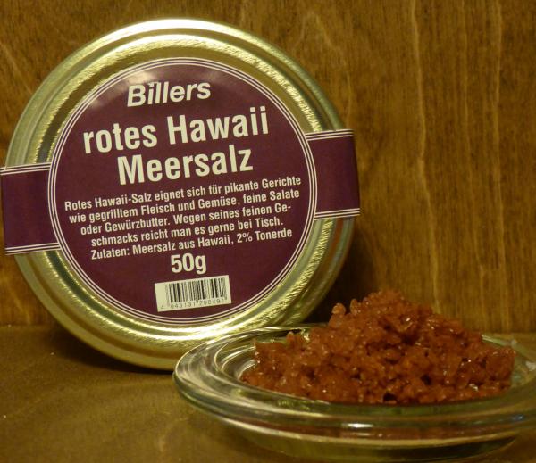 Hawaii Meersalz rot,  50g Glas